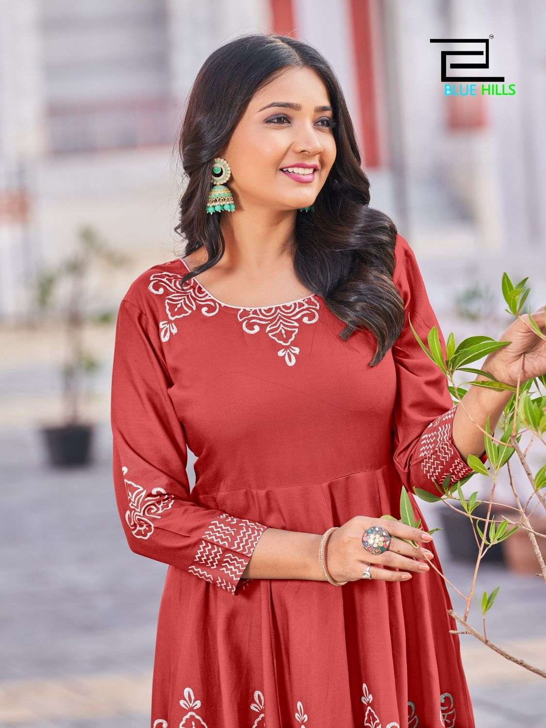 blue hills rang colors vol 1 series 1001-1008 14 kg rayon kurti 