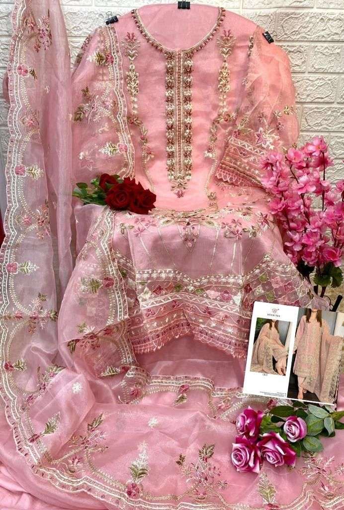 hoor tex OR-9 designer heavy organza suit 