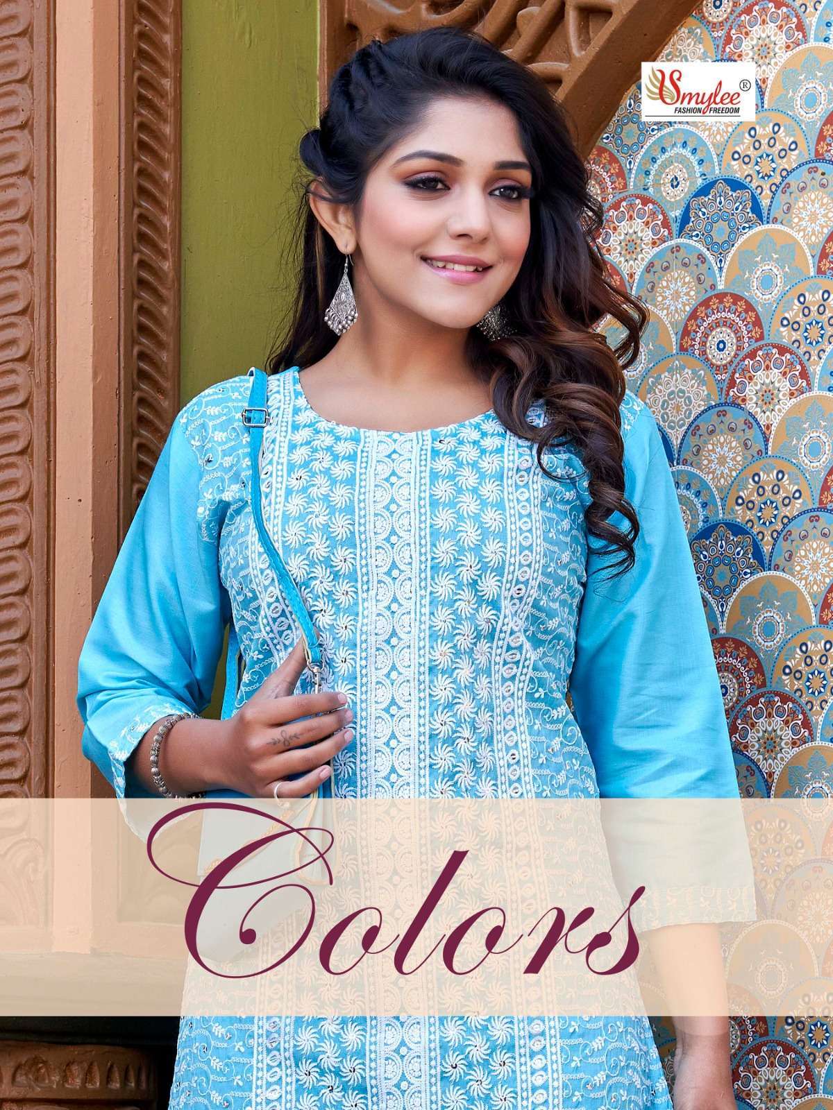 rung colors series 1001-1008 heavy chiken rayon kurti 