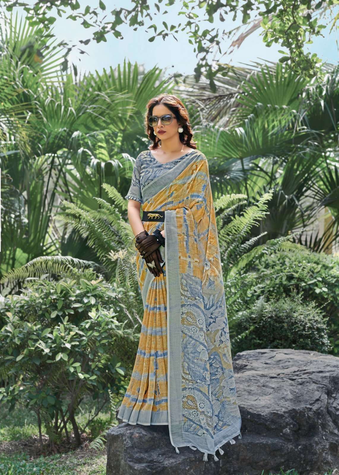 siddharth digital mount cottage series 10001-10008 cotton saree 