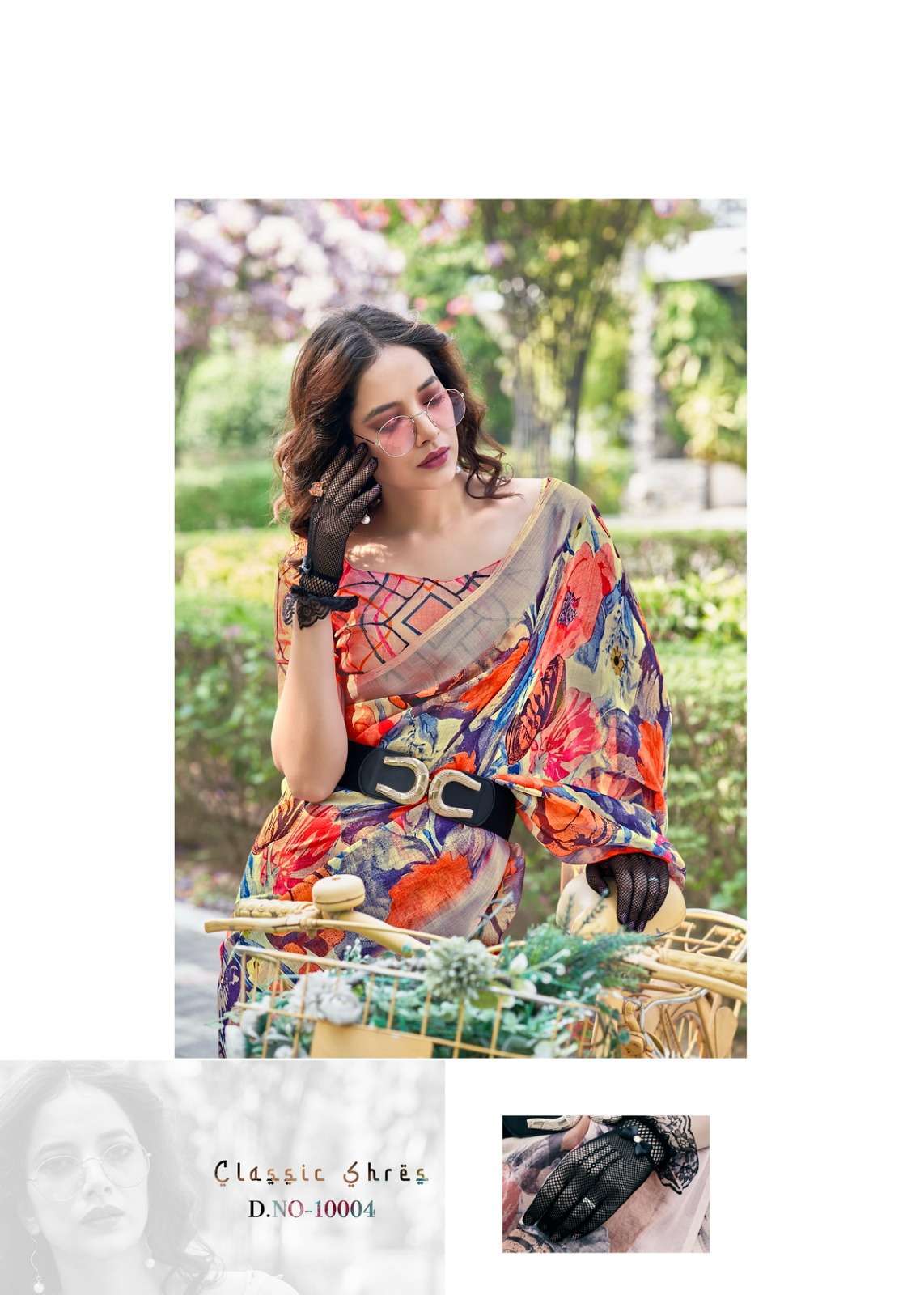 siddharth digital mount cottage series 10001-10008 cotton saree 