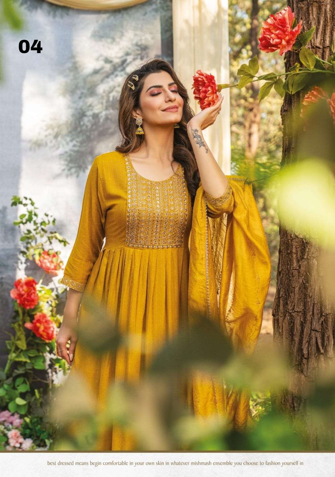 Super Fancy Naira Kurti With Pant  & Fancy Dupatta Catalogue
