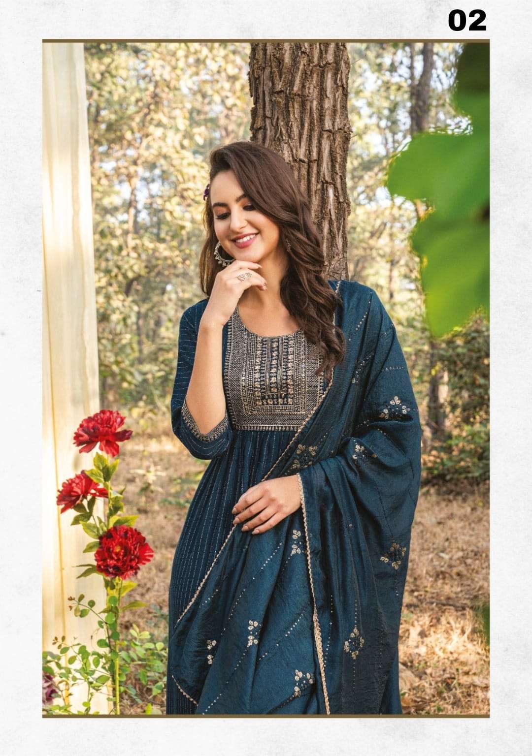 Super Fancy Naira Kurti With Pant  & Fancy Dupatta Catalogue