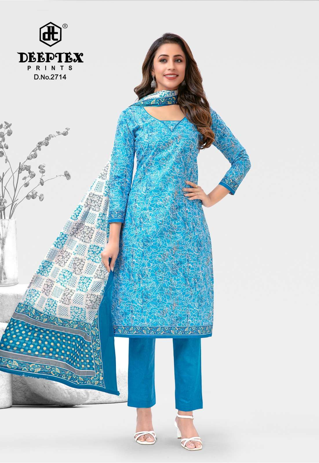 Deeptex Miss India Vol 80 Cotton Dress Material Wholesaler In Jetpur