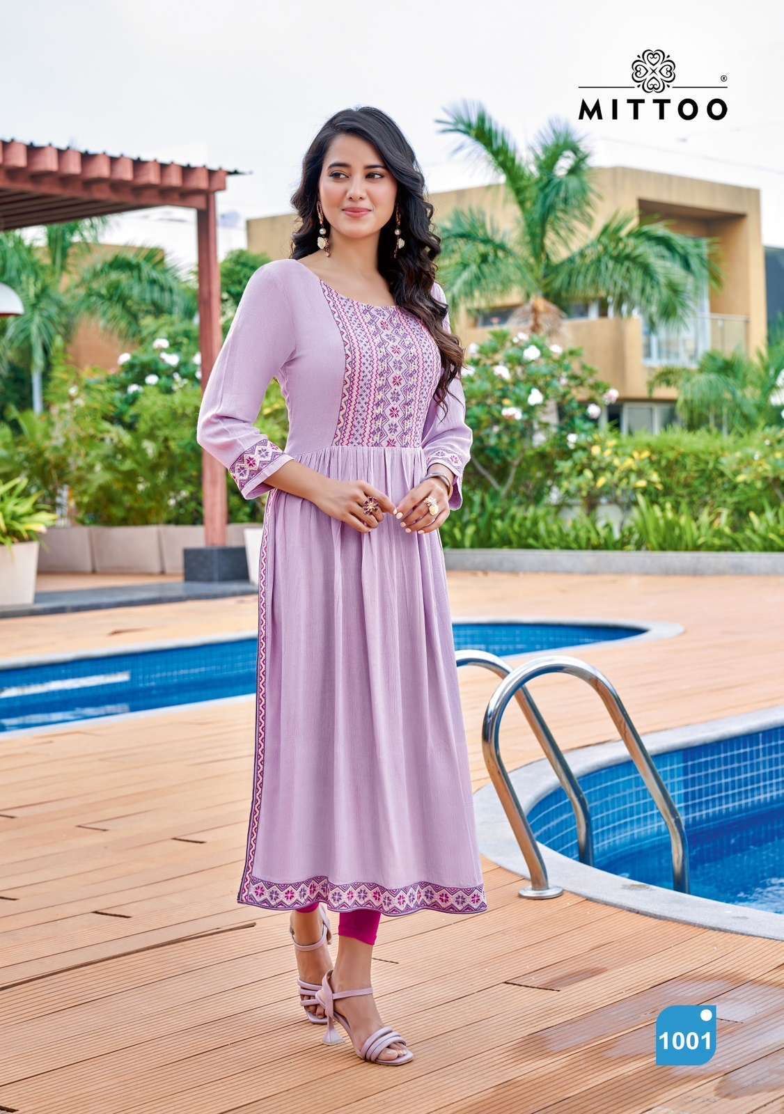 Mittoo Presents Mohini Vol 4 Viscose Rayon Strips Fancy Designer Kurtis And  Pants Wholesale Delar Surat