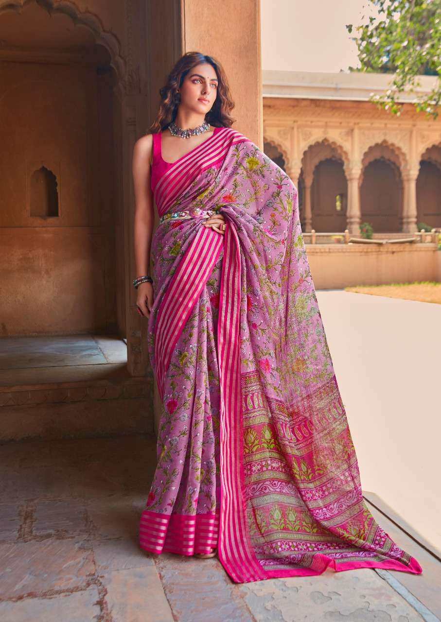 Pure chiffon kasab work saree - Rajputi Rajwadi Saree - rysarees - ryposhak  - Resellers Welcome - YouTube