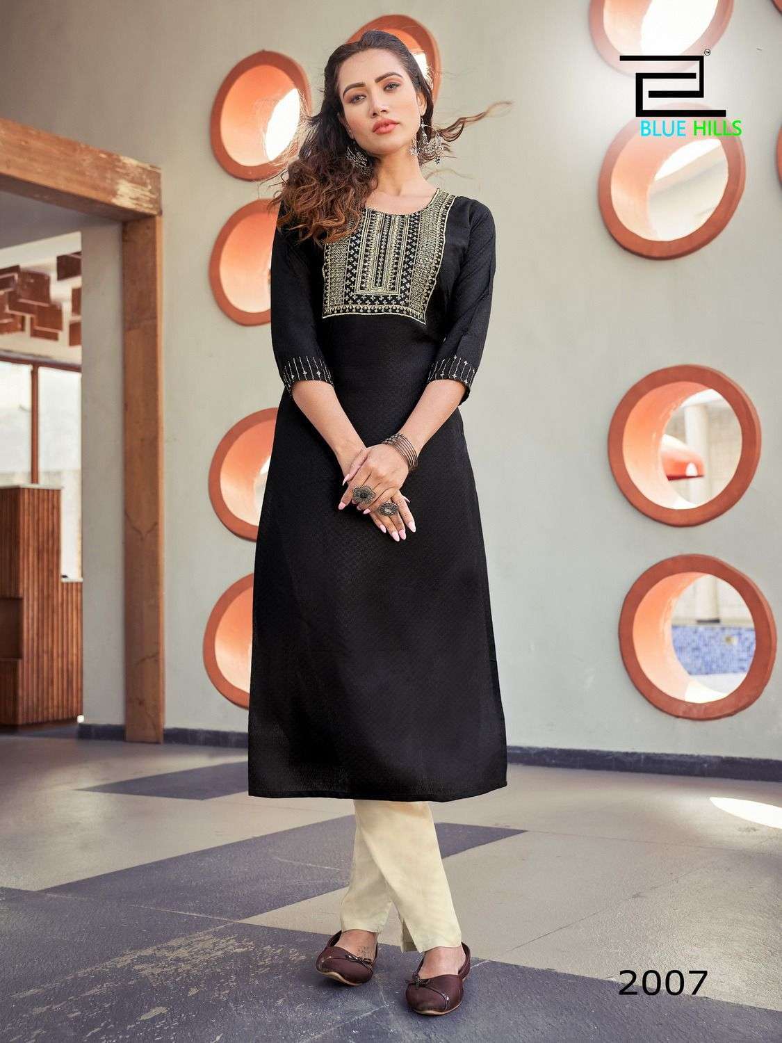 blue hills colorbar vol 20 series 2001-2008 Viscose Dobby kurti