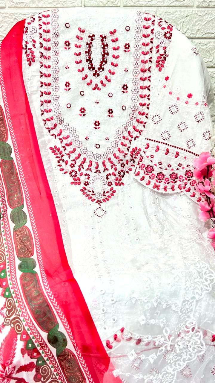 dinsaa suit roohi color designer cambric suit 