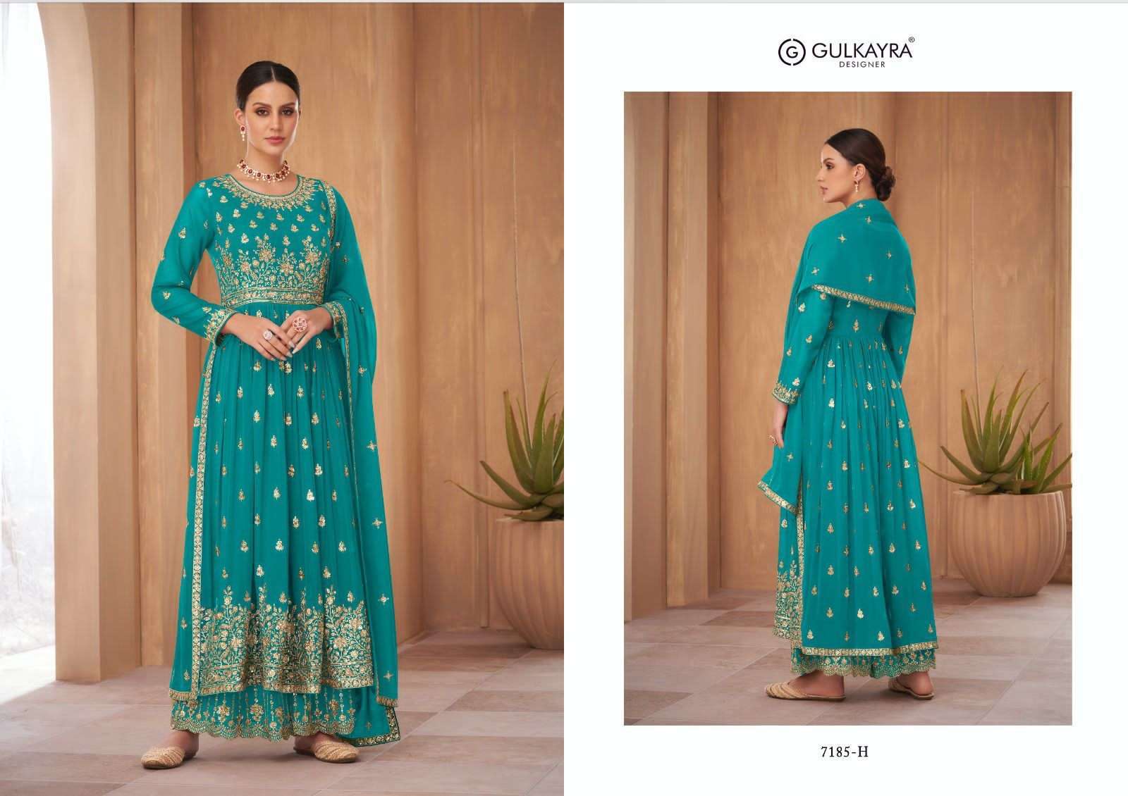gulkayra nayra vol 2 new color series 7185 blooming georgette suit
