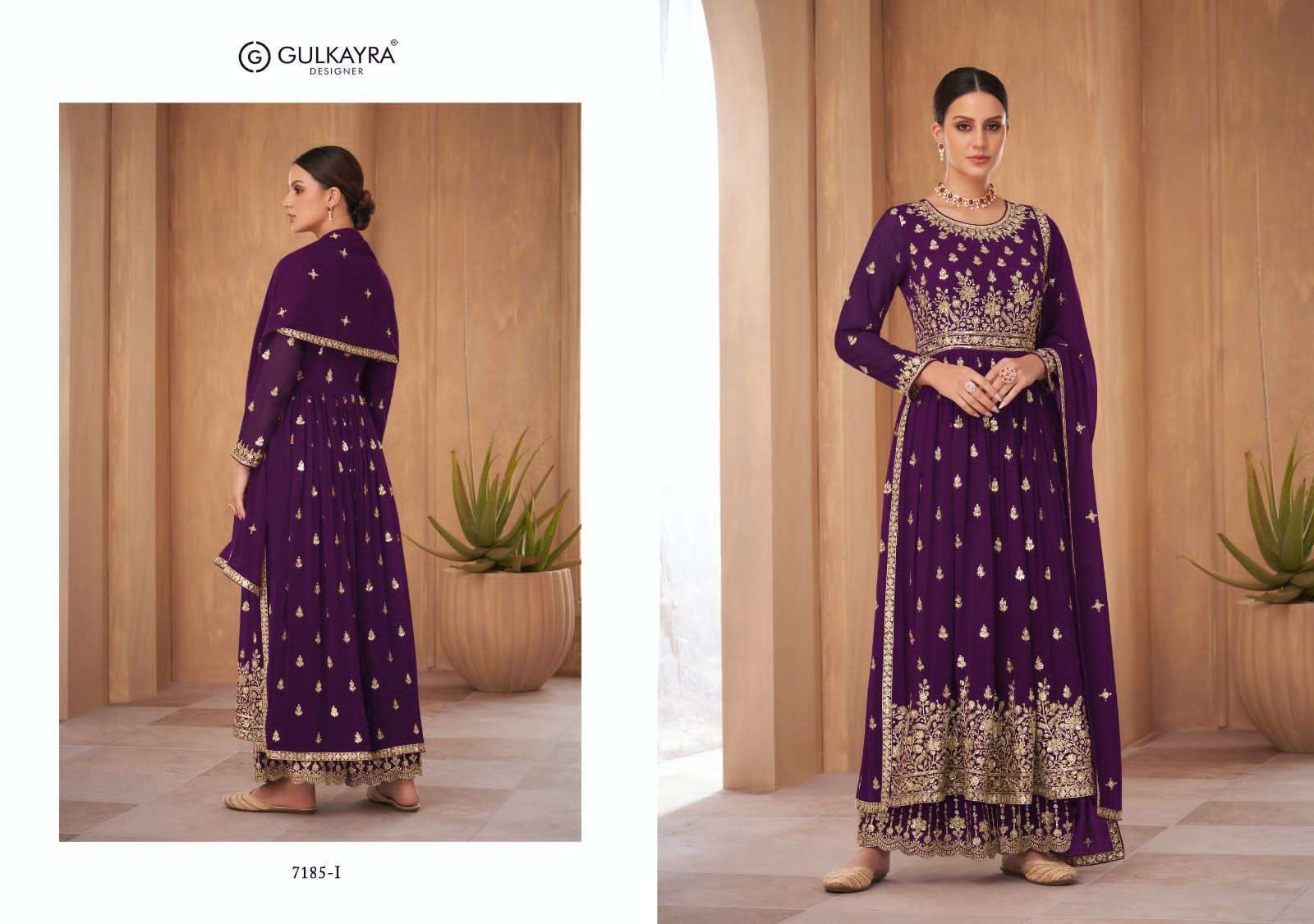 gulkayra nayra vol 2 new color series 7185 blooming georgette suit