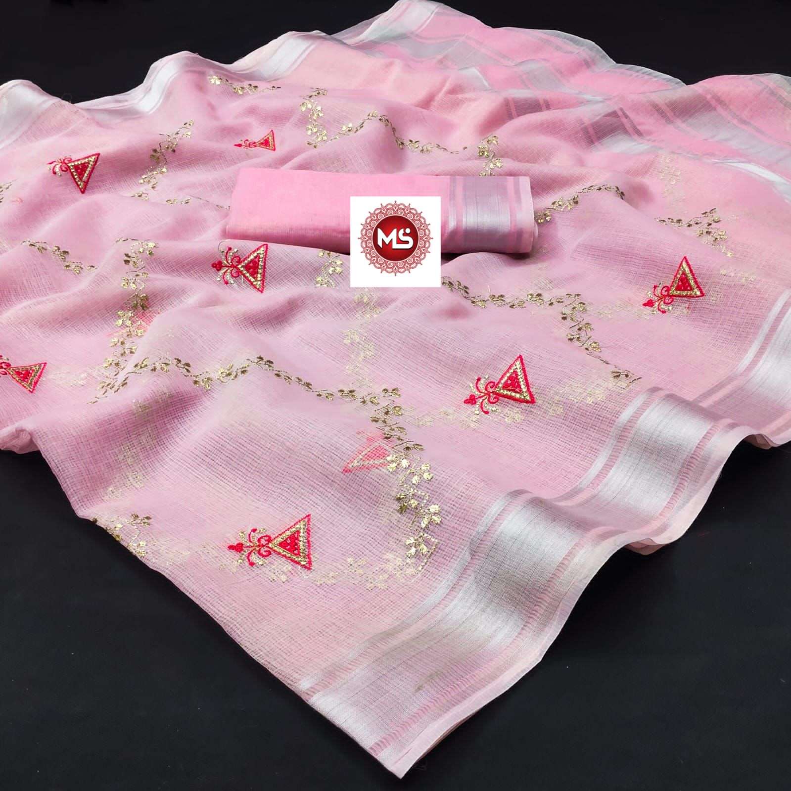 ms brand pure kota doriya cotton saree