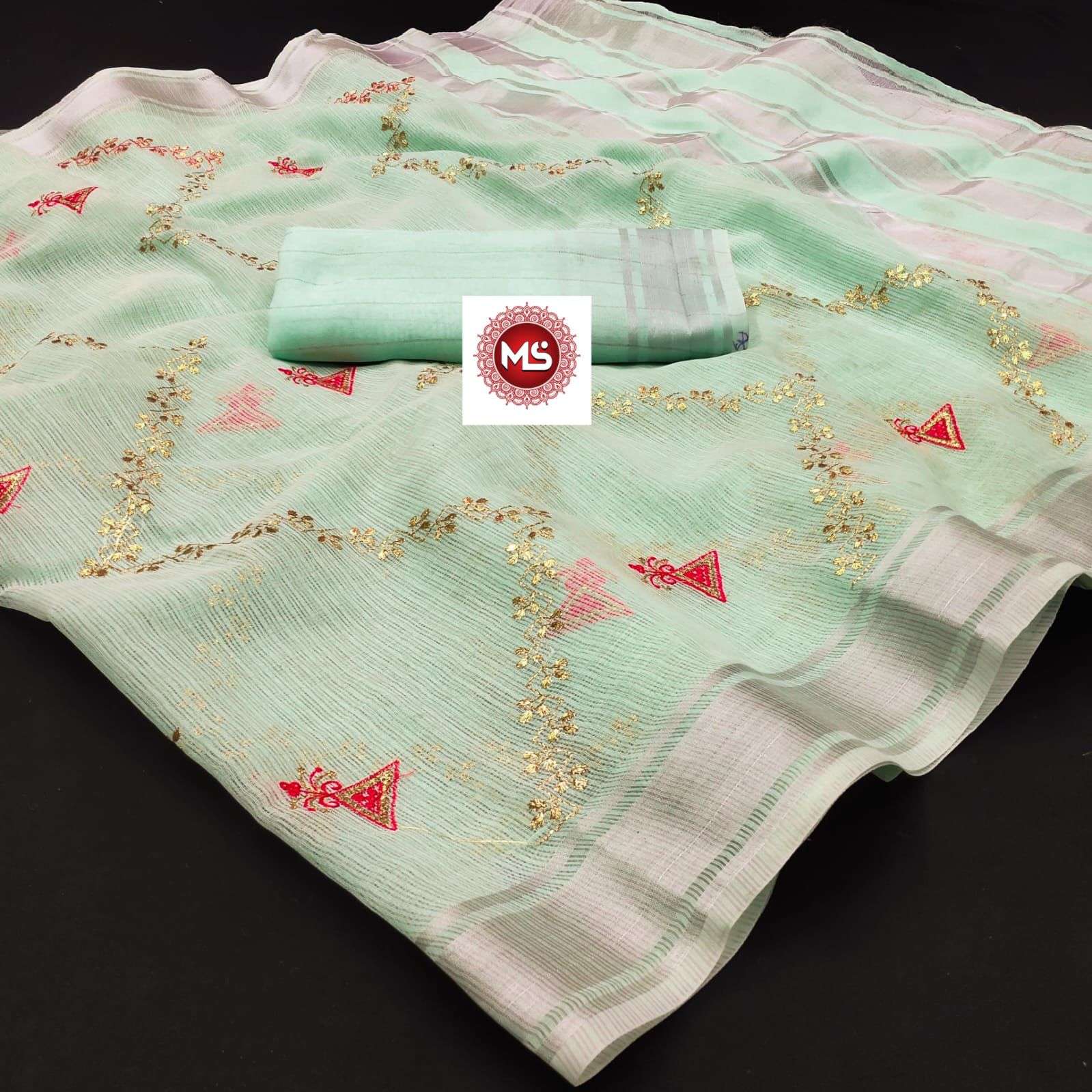 ms brand pure kota doriya cotton saree
