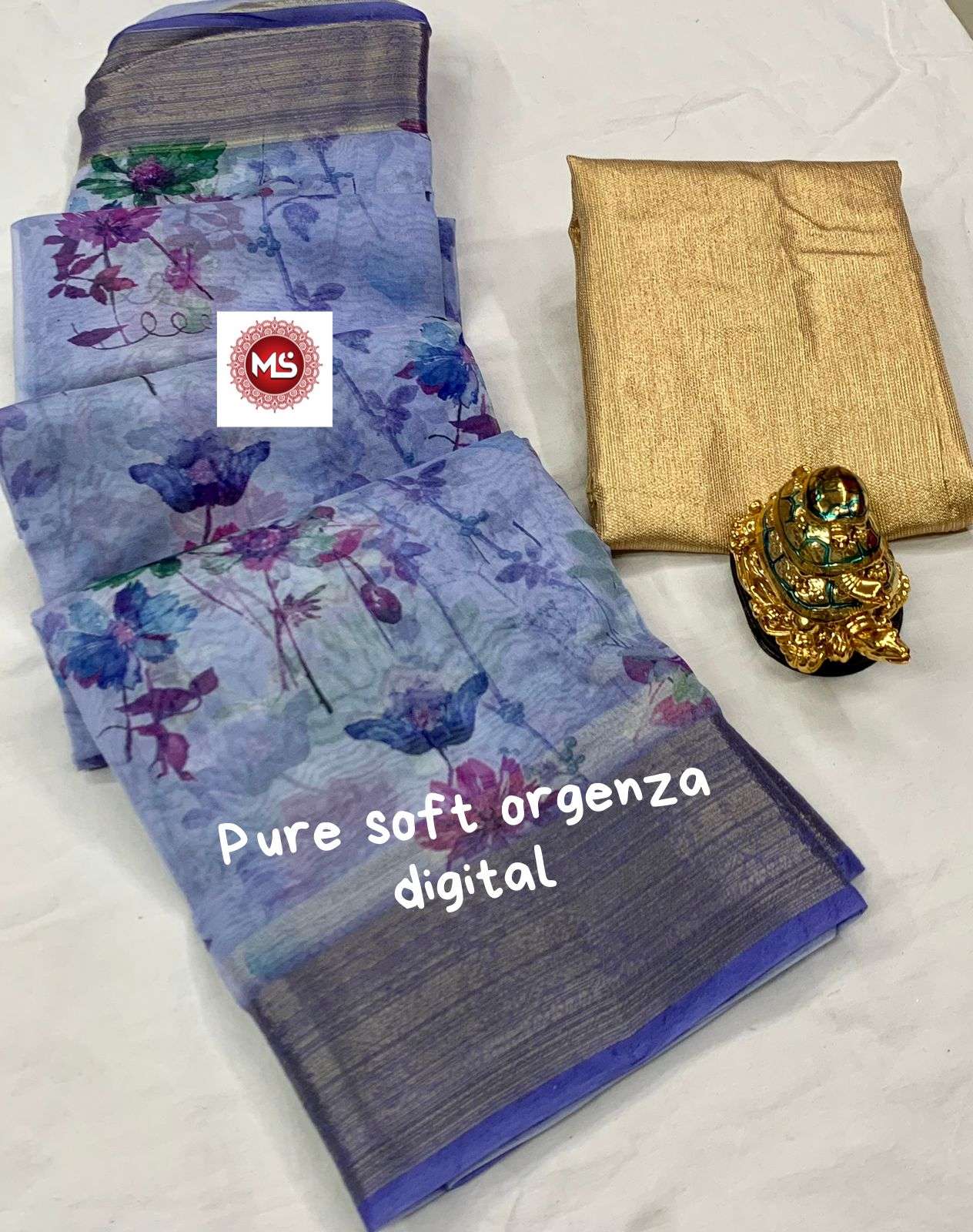 ms brand special pure organza digital saree 
