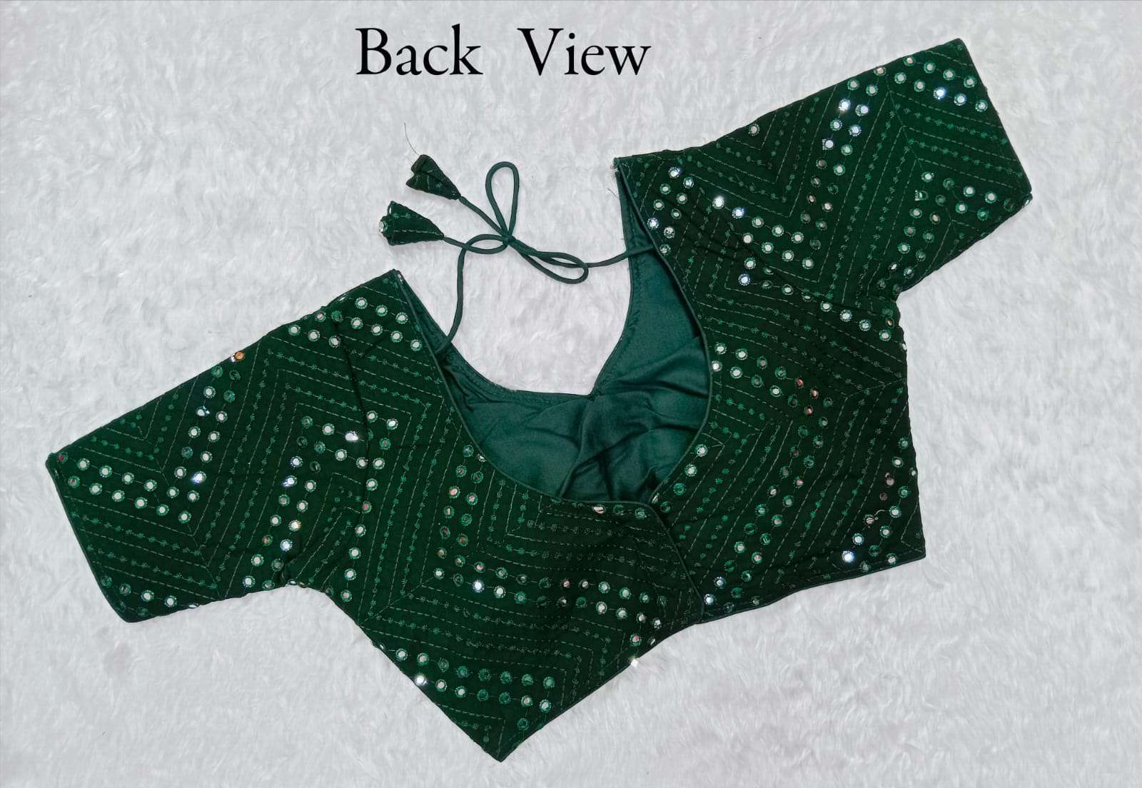 pr georgette mirror work readymade designer blouse