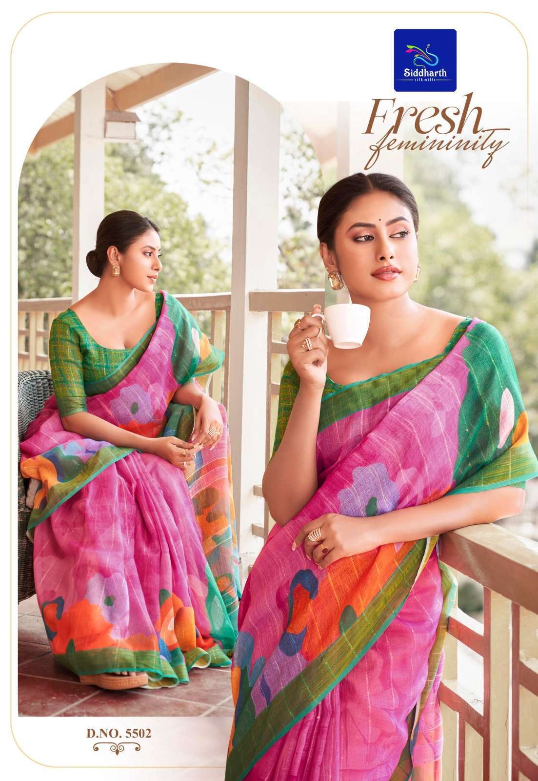 Digital Print New Fancy Saree Party Wear Multi Colour