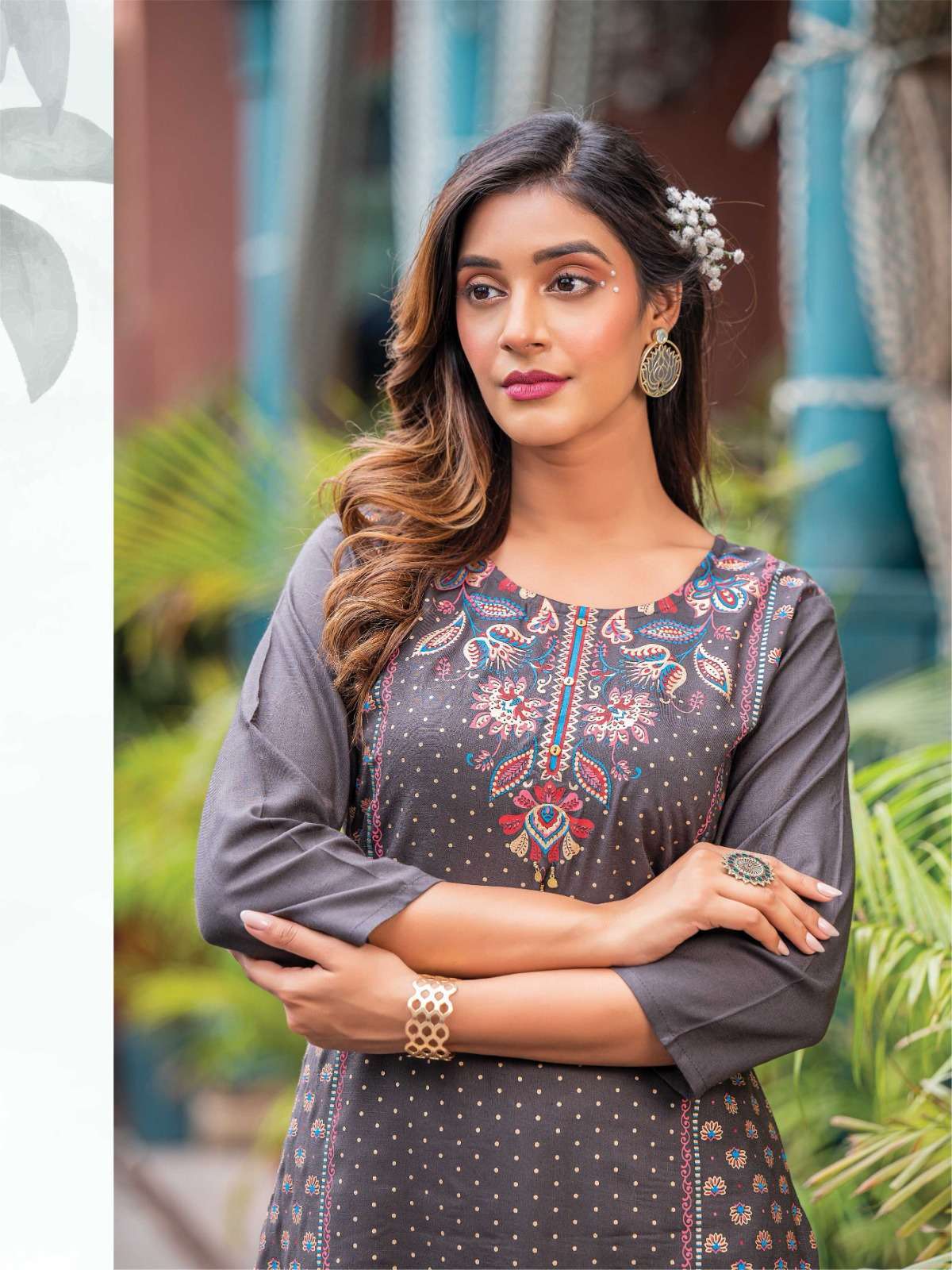 heritage creation classic series 101-108 rayon slub kurti