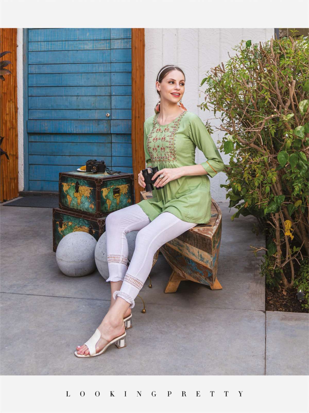 heritage kajree vol 4 series 401-407 rayon slub kurti 