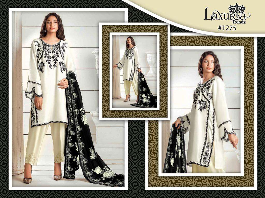 laxuria 1275 faux georgette readymade suit 