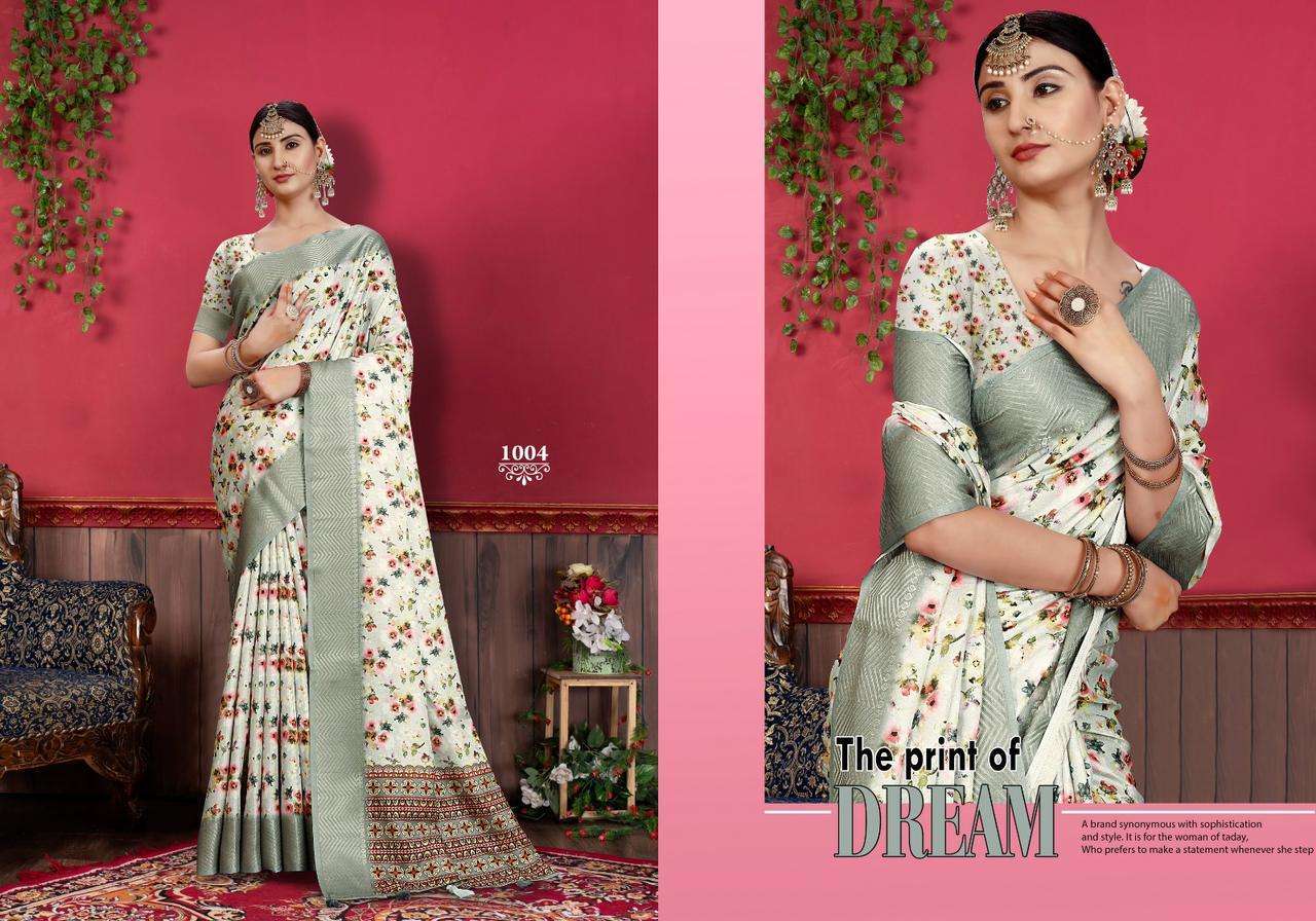 mintorsi heritage digital vol 10 series 1001-1006 Tusser Silk Banarsi saree