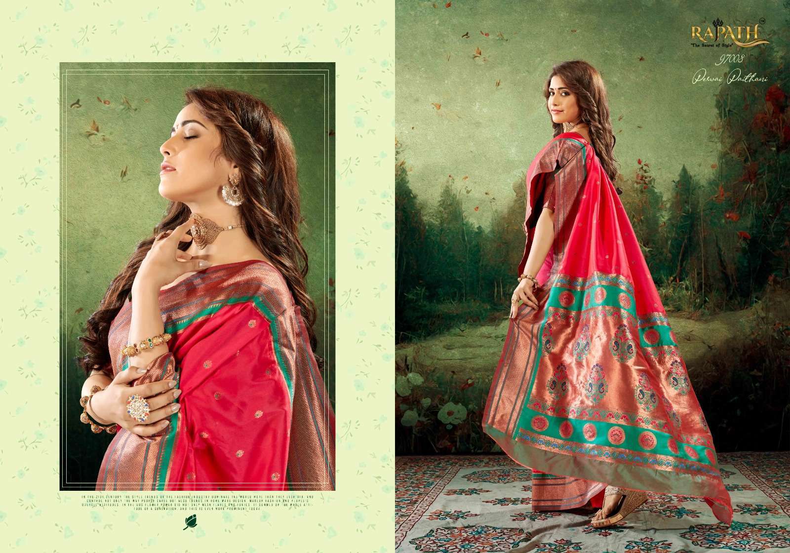 rajpath kiya paithani series 97001-97008 soft silk saree