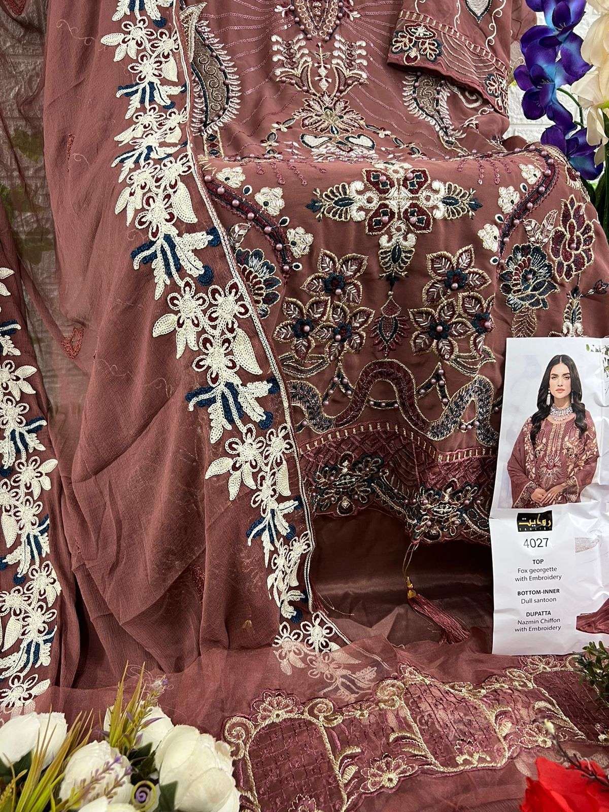 rawayat rangoon colors vol 14 series 4027-4030 faux georgette suit 