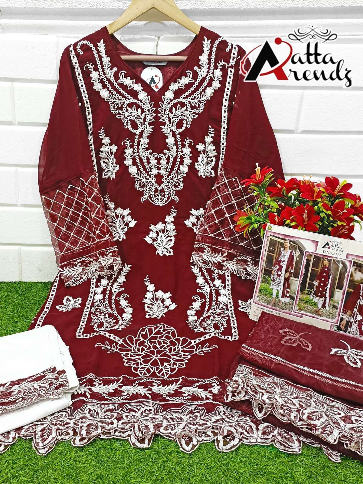 atta trendz 2712 new colors Pure Georgette suit