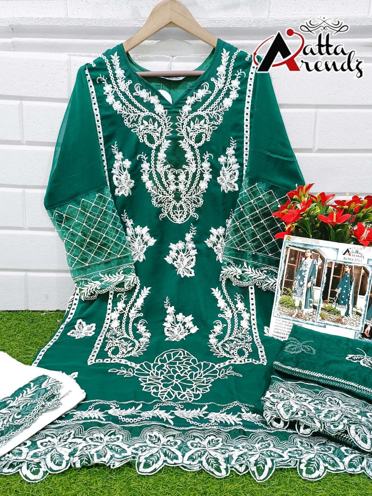 atta trendz 2712 new colors Pure Georgette suit