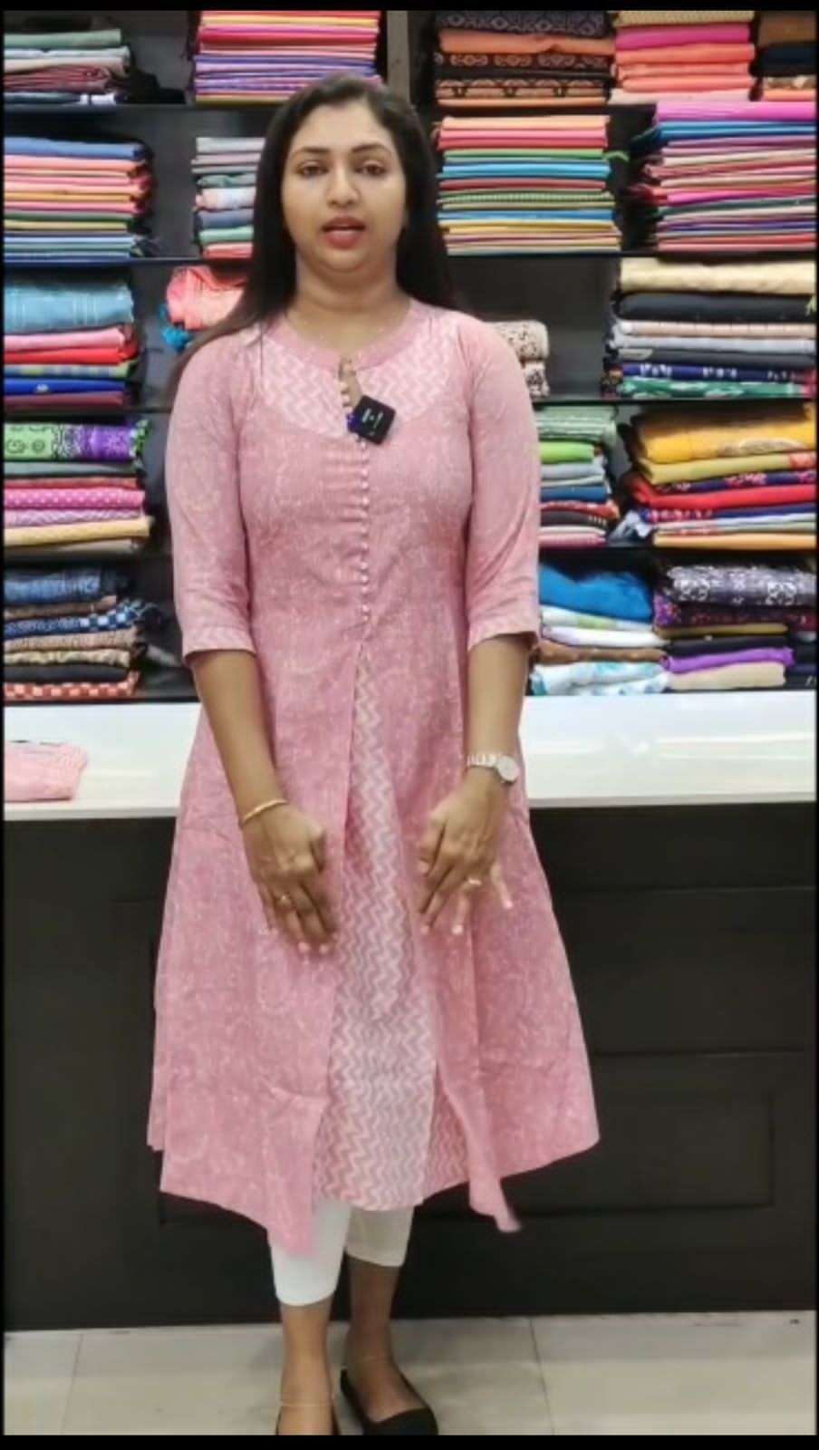 beautiful two colors Heavy Cottan Febric with full inner kurti