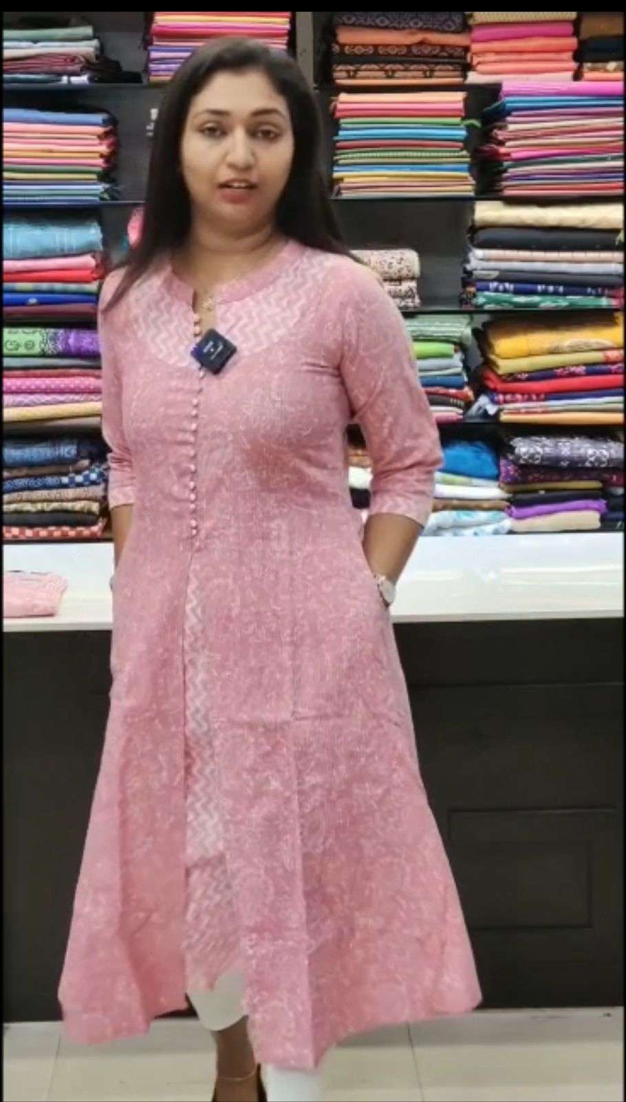 beautiful two colors Heavy Cottan Febric with full inner kurti