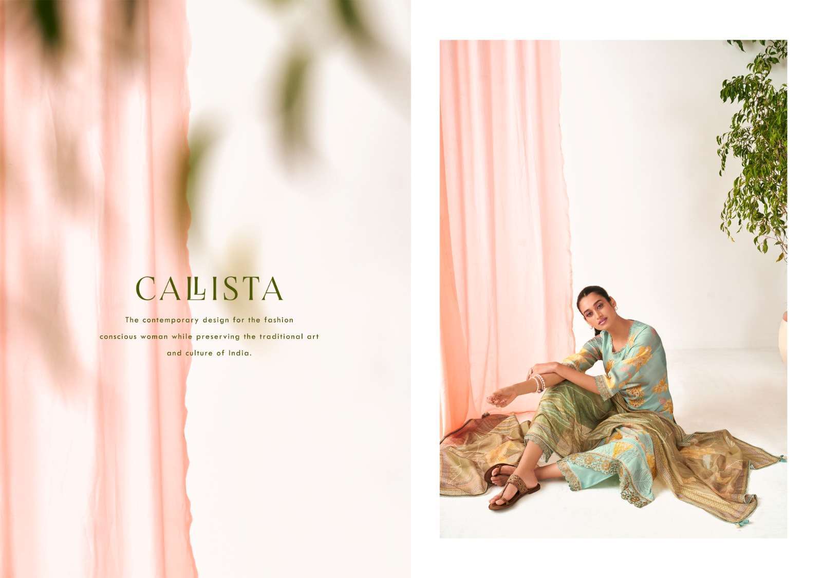 jay vijay anando calista 3085 pure muslin silk suit 