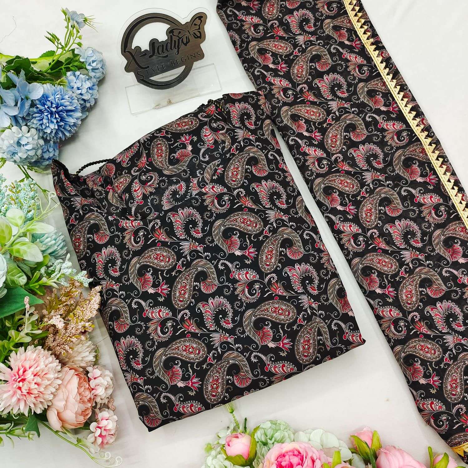 launching New Maltipal Colorfull flower Maxy gown with dupatta