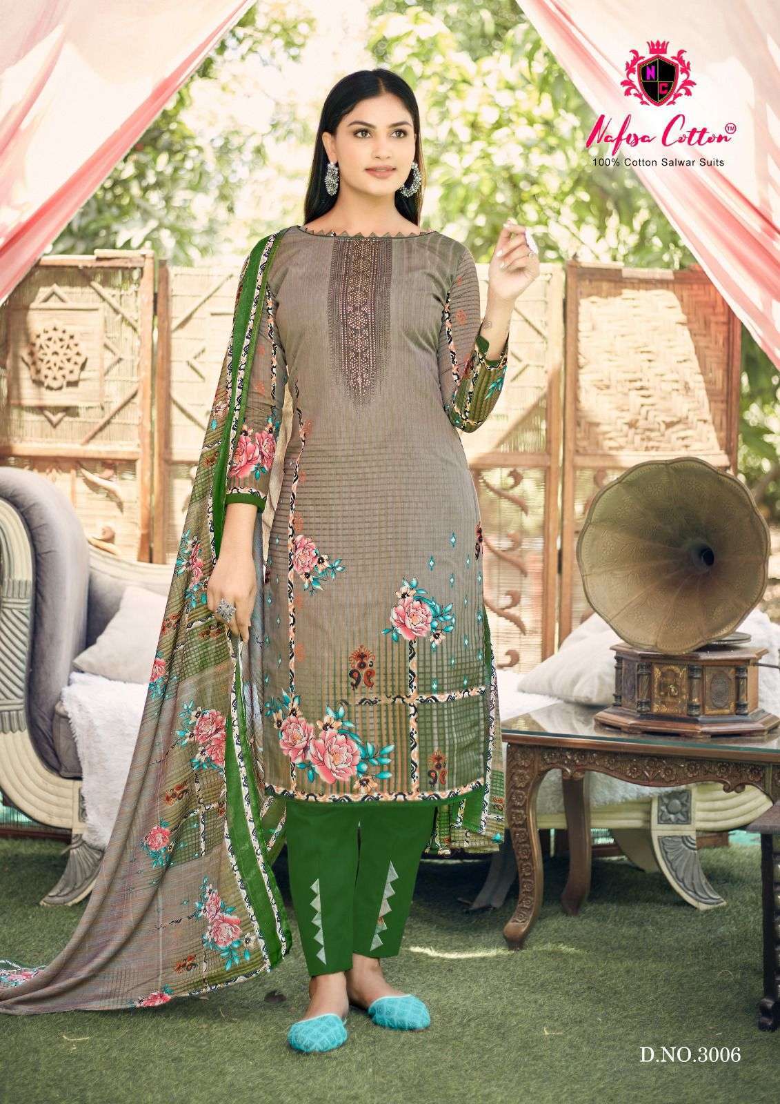 Women's Green Pakistani suits Karachi Dress Material – Stilento