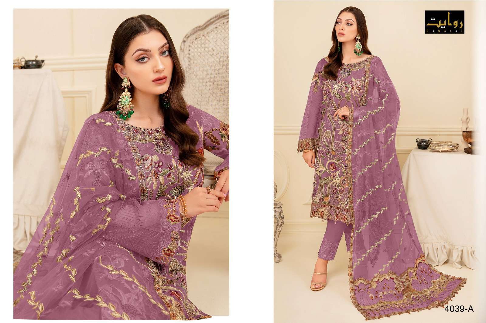 rawayat rangoon colors vol 17 series 4039 faux geogette suit 