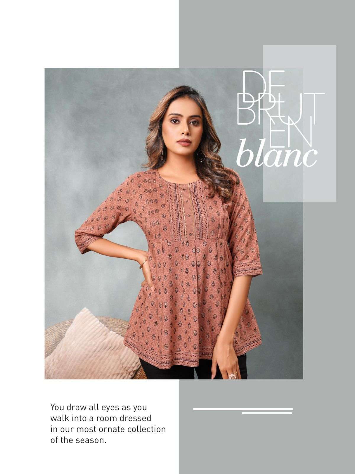 heritage mayra series 001-008 rayon slub kurti 