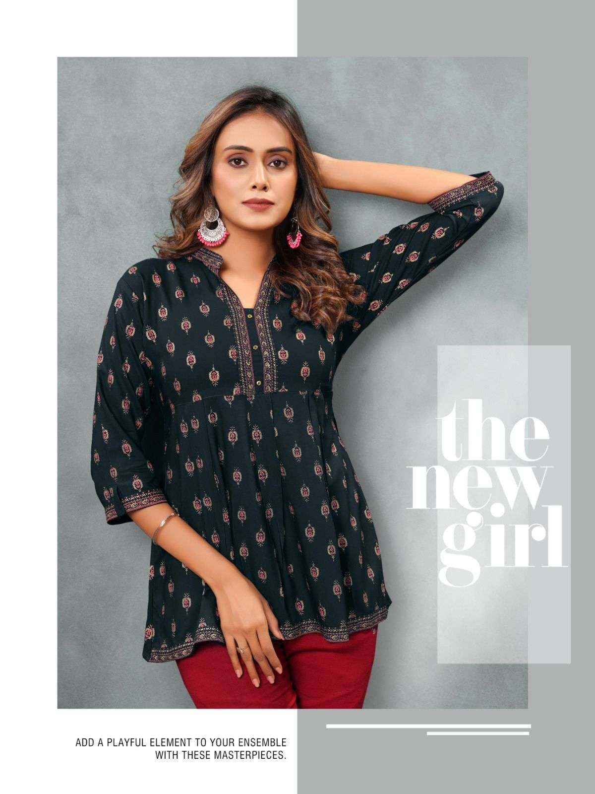 heritage mayra series 001-008 rayon slub kurti 