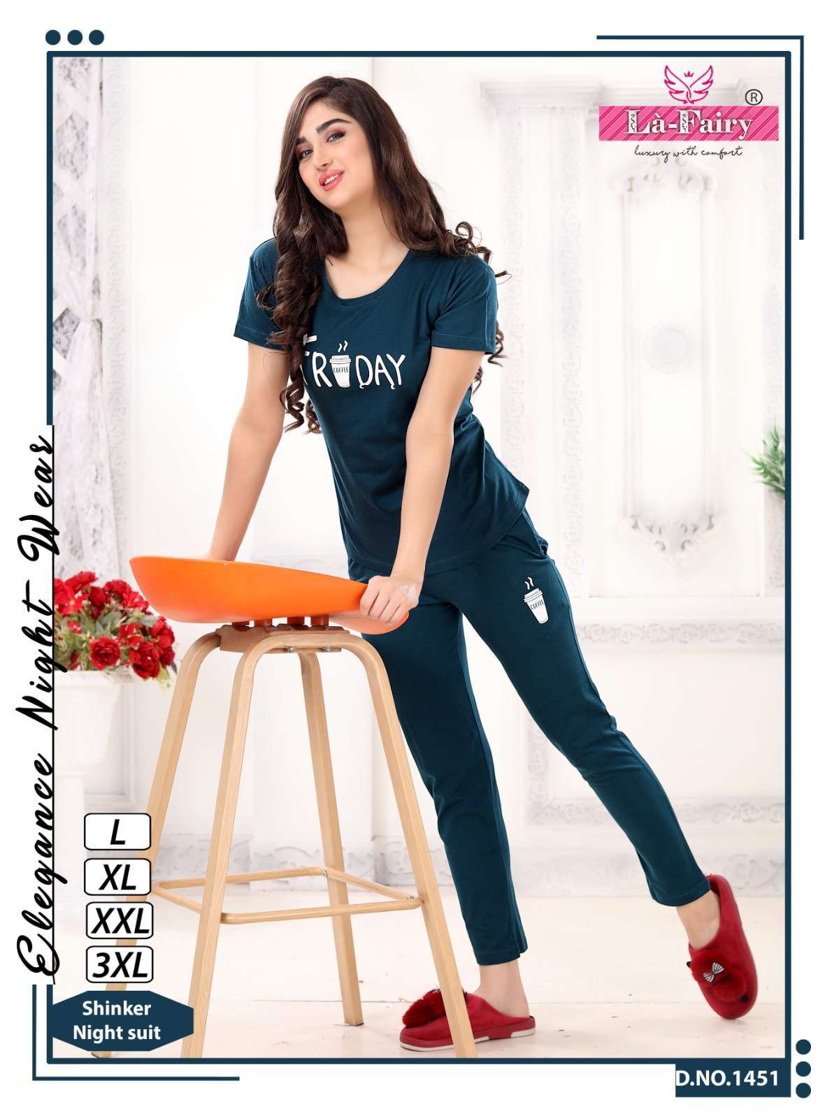 la fairy 1451 new colors shinker hosiery comfortable night suits