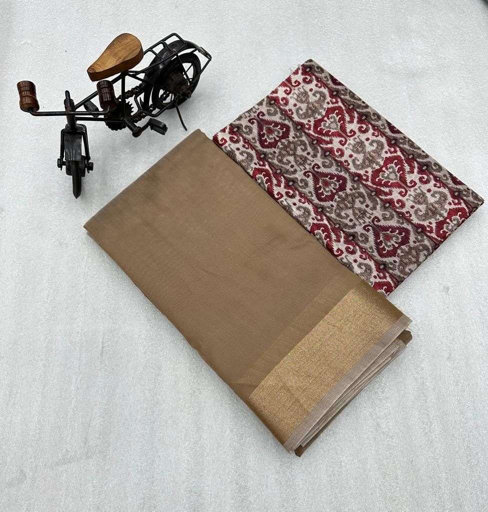 ms brand designer soft cotton fabric sibori print saree