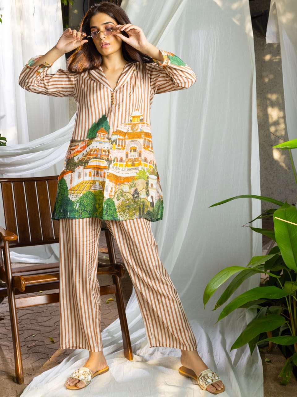 psyna 2284 fancy cord set amazing pure muslin kurti with pant 
