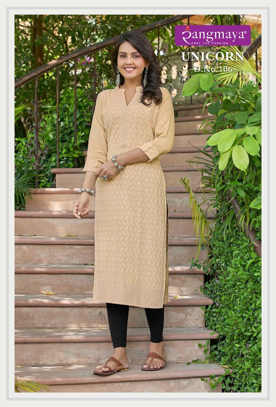 Rangmaya unicorn series 101-107 cotton kurti