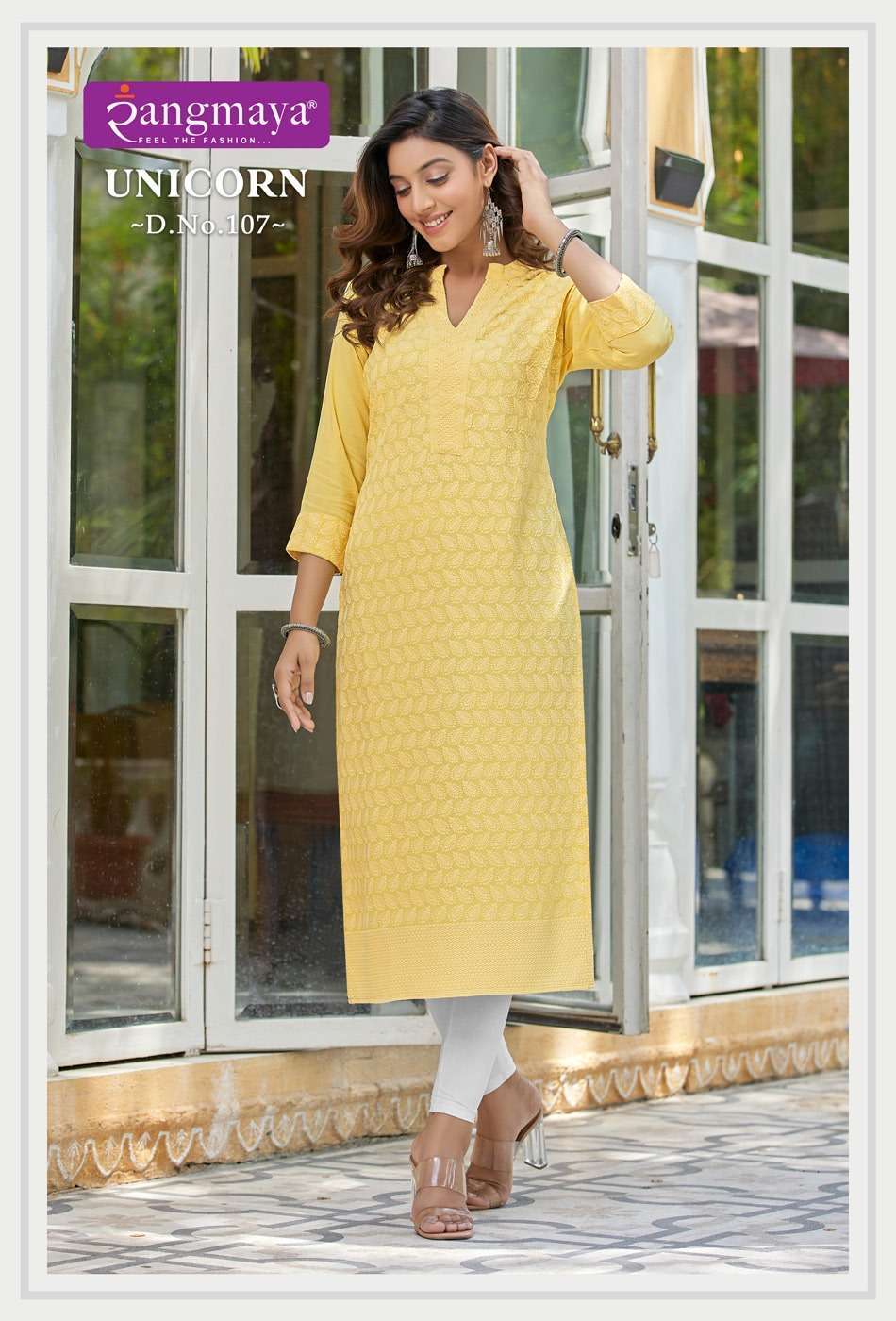 Rangmaya unicorn series 101-107 cotton kurti