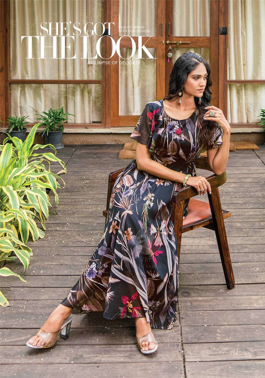 anju fab coral charm vol 3 series 3001-3006 viscose premium chiffon gown