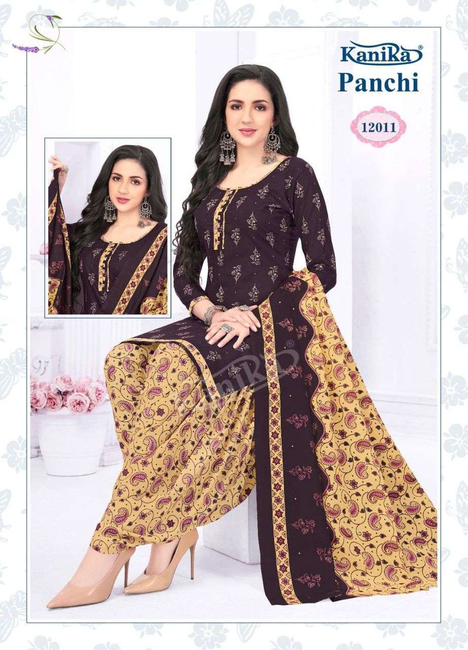 Jai Laxmi Fabrics Unstitched Cotton Printed Dress Material Set Of 12, RANG  MUNCH VOL- 1