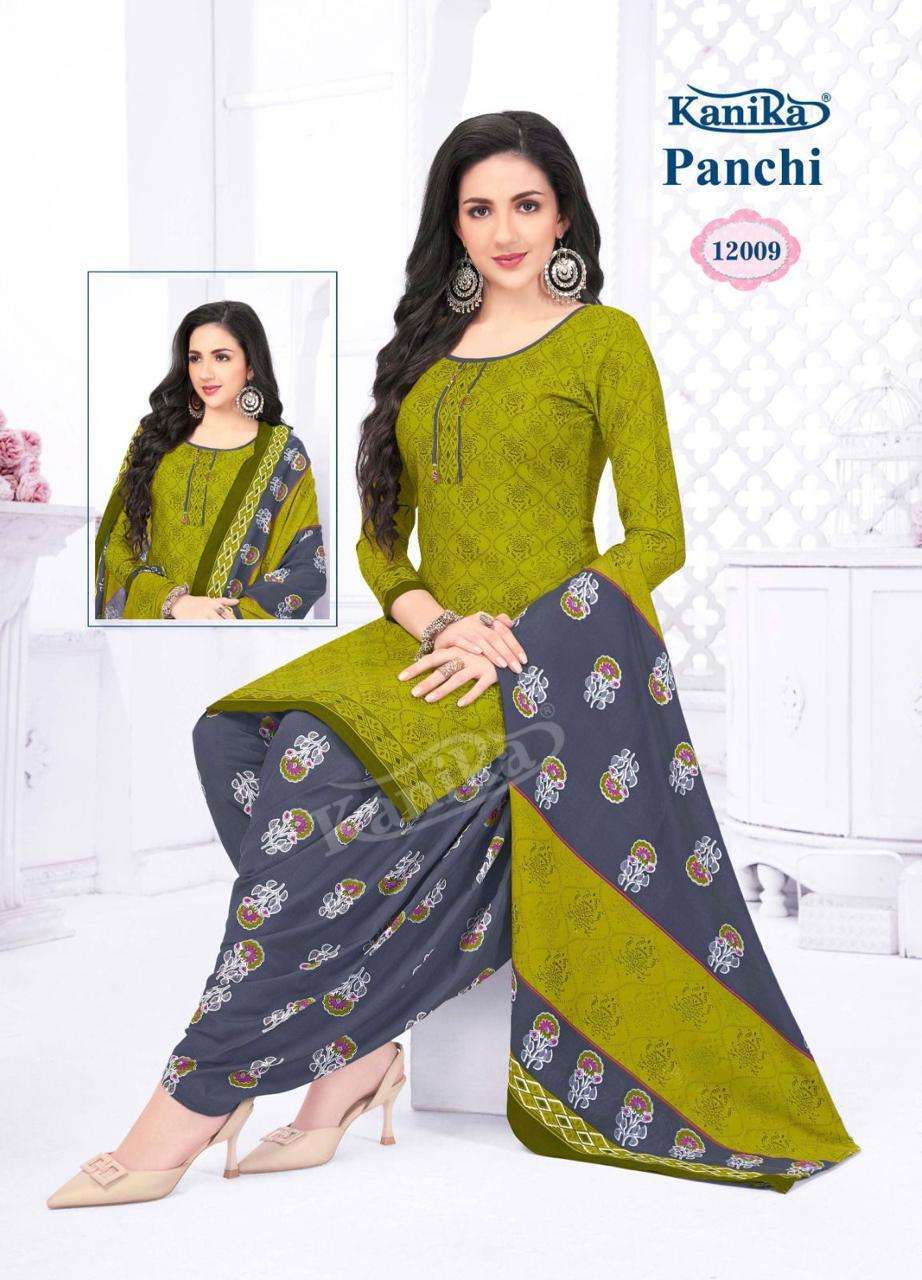 Jai Laxmi Fabrics Unstitched Cotton Printed Dress Material Set Of 12, RANG  MUNCH VOL- 1