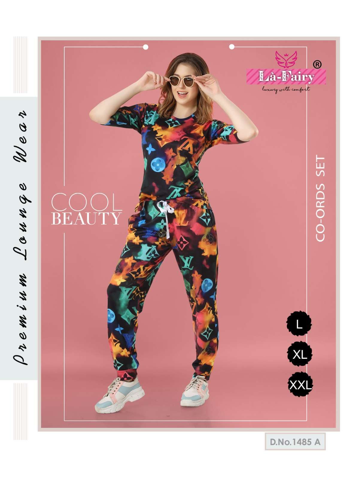 la fairy 1486 Imported fabric fancy cord set airport look tunic with pant combo set