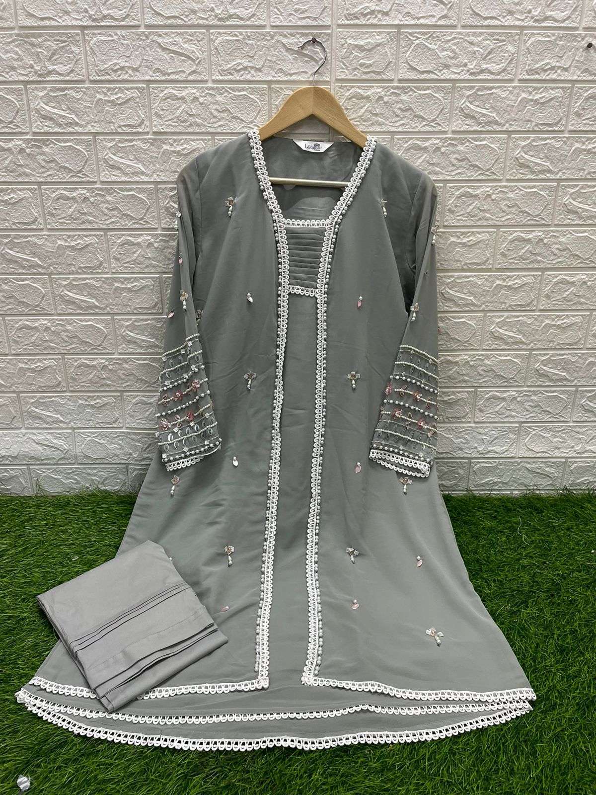 laxuria 1297 Fox Georgette Tunic with Gorgeous Handwork