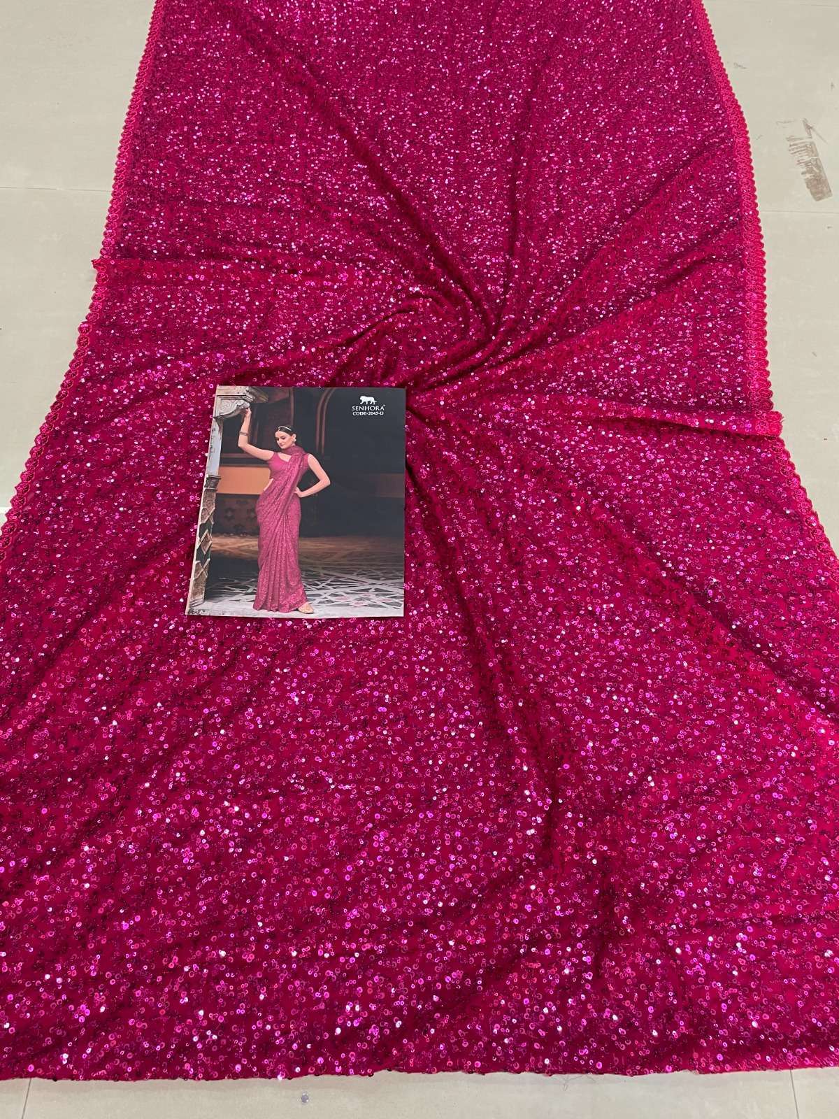 senhora emerald vol 34 Georgette With Thread & Dual Sequence Work saree