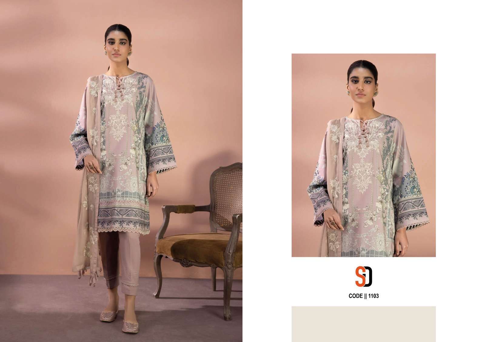 shraddha vintage vol 11 series 1101-1104 lawn cotton suit 