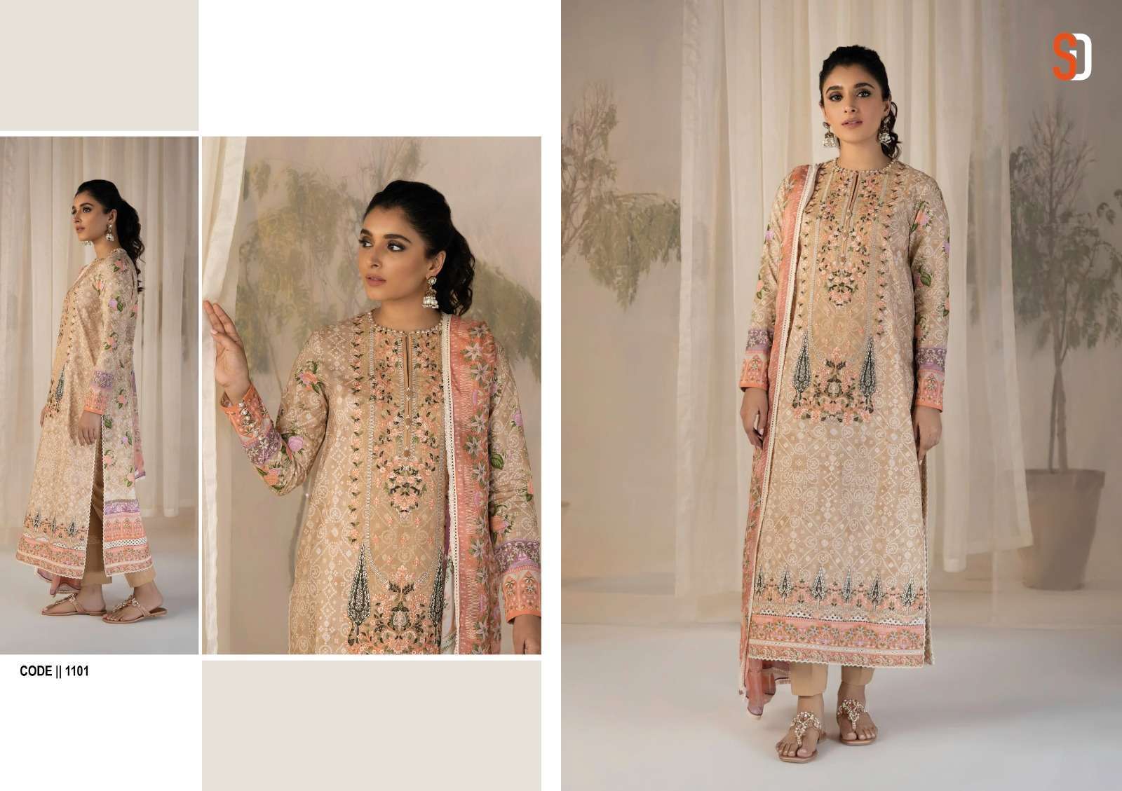 shraddha vintage vol 11 series 1101-1104 lawn cotton suit 
