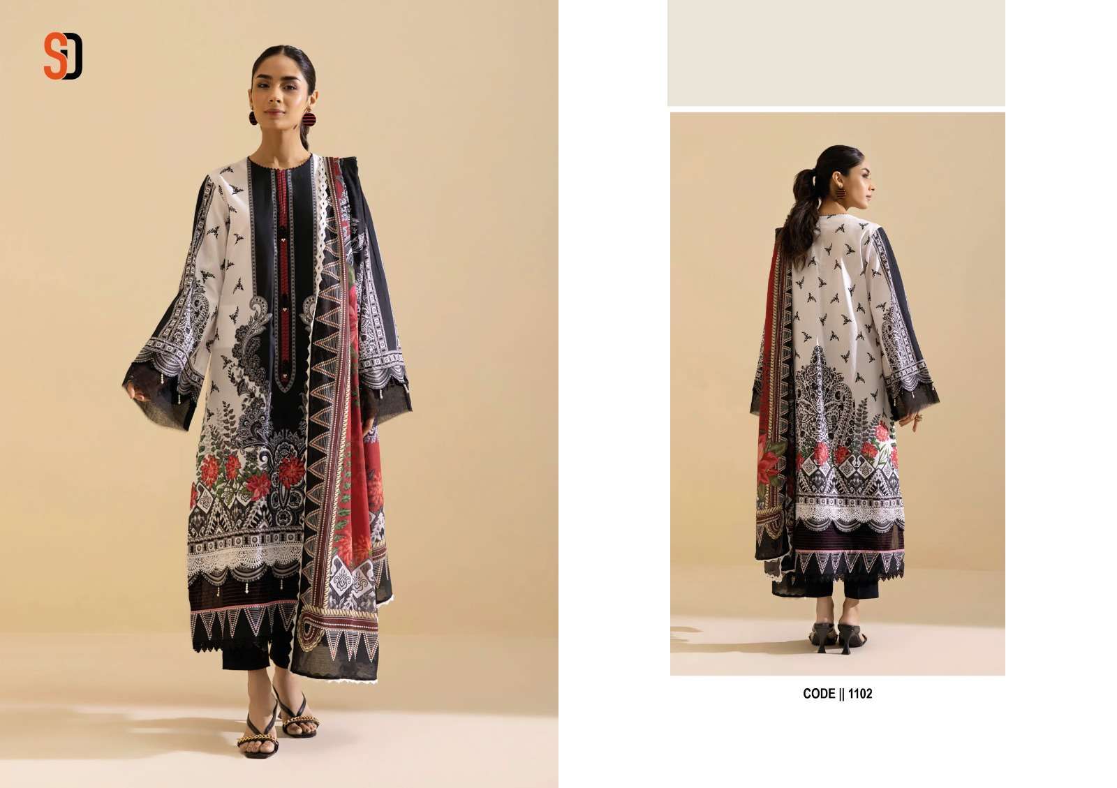 shraddha vintage vol 11 series 1101-1104 lawn cotton suit 
