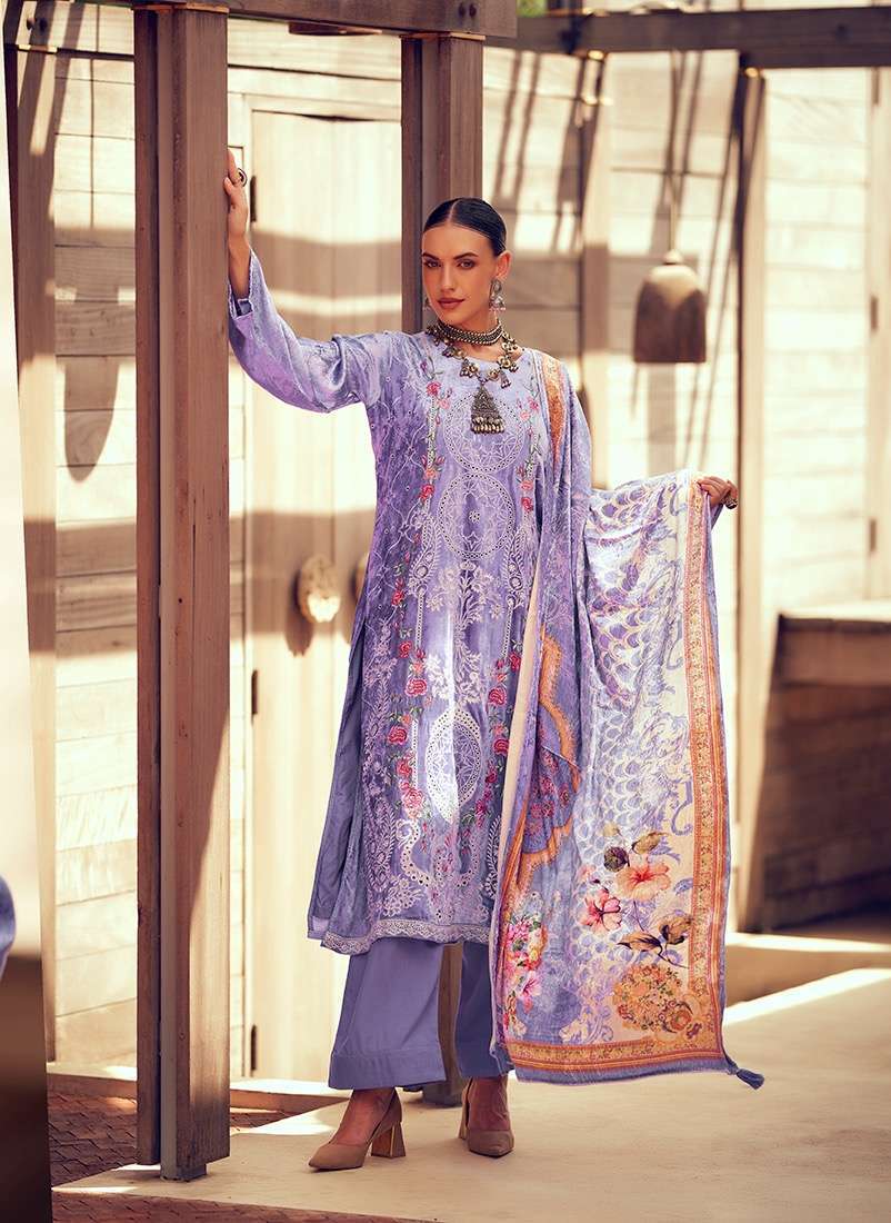 Aiqa Elle Traditional Wear Velvet Designer Ladies Suit - New Stock